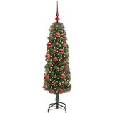 vidaXL Umestno božično drevo Zelena 150 cm PVC in Jeklo in Plastika | Shoptok.si