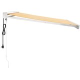 Tenda na uvlačenje žuto-bijela 3 x 2,5 m od tkanine i aluminija | Eponuda.com