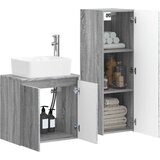  Set namještaja za kupaonicu 2 kom. Siva Sonoma 33 x 34.5 x 100 cm | Shoptok.si