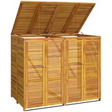  Spremište za 2 kante za smeće 140x89x117cm masivno drvo bagrema | shoptok.hr
