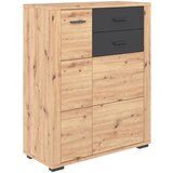 XORA omara za čevlje antracit, barve hrasta | Shoptok.si