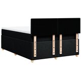  Krevet s oprugama i madracem crni 140x200 cm od tkanine | shoptok.hr