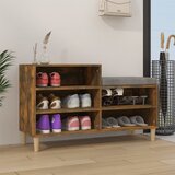 The Living Store Omarica za čevlje dimljeni hrast 102x36x60 cm inženirski les - Omarica Za Čevlje, (21433950) Cene