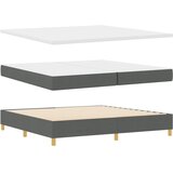  Krevet s opruga kutije Tamno siva 200 x 200 cm tkanina | shoptok.hr