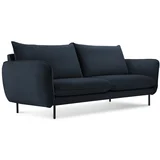Tamnoplava baršunasta sofa 160 cm Vienna -