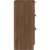  Komode 2 kom boja dimljenog smeđi 30x30x70cm konstruirano drvo | shoptok.hr