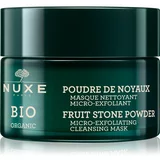 Nuxe Bio Organic Fruit Stone Powder Micro-Exfoliating Mask maska za obraz z dvojnim eksfoliacijskim učinkom 50 ml za ženske
