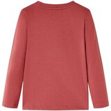  Dječja majica s dugim rukavima tamnocrvena 128 | shoptok.hr