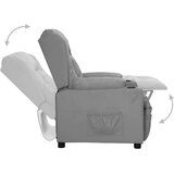 vidaXL Počivalnik sivo umetno usnje, (20934809) | Shoptok.si