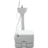 vidaXL Kampirna škatla Siva podlaga + bela pokrov + cool siva NI NI NI | Shoptok.si