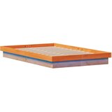  LED okvir kreveta voštano smeđi 135x190 cm od masivne borovine | shoptok.hr