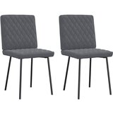 Maison Chic Jedilni stoli - Vzorci stoli 2 kosa temno siv žamet A527, (22031911) | Shoptok.si