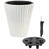 Microcer Saksija Talasasta 30x33 cm sa vodomerom - bela S449 | Eponuda.com
