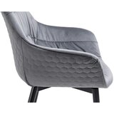 Livetastic Naslanjač Samt, Siva | Shoptok.si