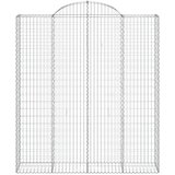  Lučne gabionske košare 3 kom 200x50x220/240cm pocinčano željezo | shoptok.hr
