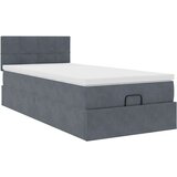 vidaXL otomanski okvir kreveta s madraca tamnosivi 80x200cm baršunasti | shoptok.hr