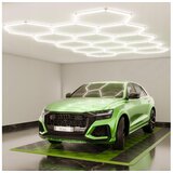  LED prigušiva stropna svetiljka HEXAGON LED/570W/85-265V 5000K CRI 90 IP54 bela Cene