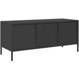 TV ormarić crni 101 5x39x43 5 cm hladno valjani čelik | shoptok.hr