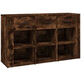 Maison Chic Komoda - Predalnik dimljeni hrast 100x30x59,5 cm inženirski les, (21718332) | Shoptok.si