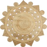 vidaXL Preproga iz ročno pletene jute 90 cm, (20668928) | Shoptok.si