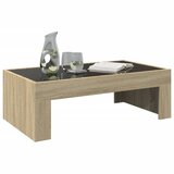  Stolić s beskonačnim LED svjetlima boja hrasta 90x50x30 cm | shoptok.hr