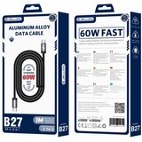 Jellico USB-C KABEL ZA PRENOSNIK 60W PD 1M HITER PRENOS PODATKOV B27, (5000334620) Cene