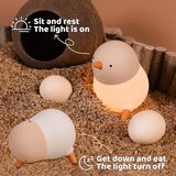 Venisymlis Lučka Cute Chick, Nočna Lučka Chick Za, Silikonsko Nočno Lučko Z Možnostjo Zatemnitve, Lučka Led Squishy Animal, (22068227) | Shoptok.si