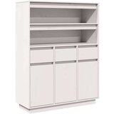 vidaXL Visoka ploča bijela 89x34x116,5 cm puno drvo bor | shoptok.hr