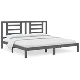  Okvir za krevet od masivne borovine sivi 200 x 200 cm | shoptok.hr