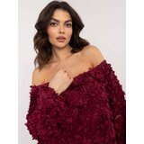 Italy Moda Blouse-MI-BZ-26158.20-burgundy | shoptok.hr
