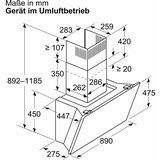 Siemens LC91KLT60 iQ700 Stenska napa 90 cm, Nagibna, Home Connect | Shoptok.si