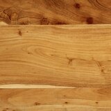  Uzglavlje 100 cm Puno drvo bagrem i željezo | shoptok.hr