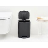 Brabantia Mat crna željezna kanta za smeće s pedalom 7 l Bo – | shoptok.hr