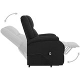 vidaXL Naslonjač na podizanje od tkanine crni | shoptok.hr