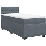 The Living Store Box spring postelja z vzmetnico temno siva 100x200 cm žamet - Box Spring Postelja, (21489348) | Shoptok.si