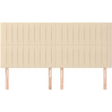  Uzglavlja 4 kom krem 80x5x78/88 cm od tkanine | shoptok.hr