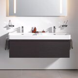 Laufen H8149680001041 Pro S 130 x 46 cm dvojni keramični umivalnik z 2 odprtinama | Shoptok.si