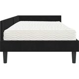  Kutni krevetni okvir s madracem 2 kom. Crna 100 x 200 cm Baršun | shoptok.hr