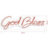 WALLXPERT dekorativna plastična led rasveta god bless red | ePonuda.com