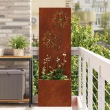  Privatnost u vrtu Cvjetni Rđa 50 x 32 x 150 cm Otporni čelik | shoptok.hr
