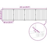  Vrata za pse 4 pcs Crna 60 x 60 cm Cinkani čelik | shoptok.hr