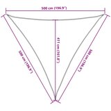  Jedro za zaštitu od sunca 160 g/m² Trokutasto pijesak 5x5x5 m HDPE | Shoptok.si