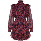 Trendyol Limited Edition Brown Flutter Detailed Chiffon Dress | Shoptok.si