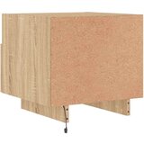 vidaXL Nočna omarica z LED lučkami sonoma hrast 40x39x37 cm | Shoptok.si