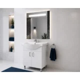 Kupatilski ormarić 55cm Optima A Lux+ogledalo60x80 Venice