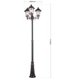 Orion Spoljašnja lampa KENZO 3xE27/100W/230V IP44 bronza/patina | Eponuda.com