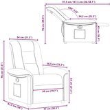  Naslonjač od tkanine crvena boja vina | shoptok.hr