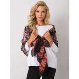 Fashion Hunters Black and red scarf with ethnic patterns | Shoptok.si