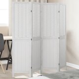  The Living Store Paravan 4-delni bel trden les pavlovnije - Pregrada Za Prostor, (21442223) | Shoptok.si