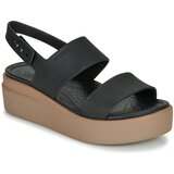 Crocs Sandali & Odprti čevlji BROOKLYN LOW WEDGE W Črna | Shoptok.si
